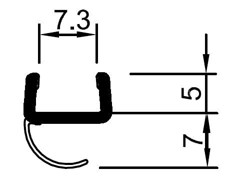 REHAU Spaltdichtung, 8 mm