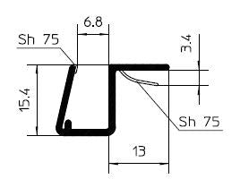 REHAU Eckanschlagprofil 90°