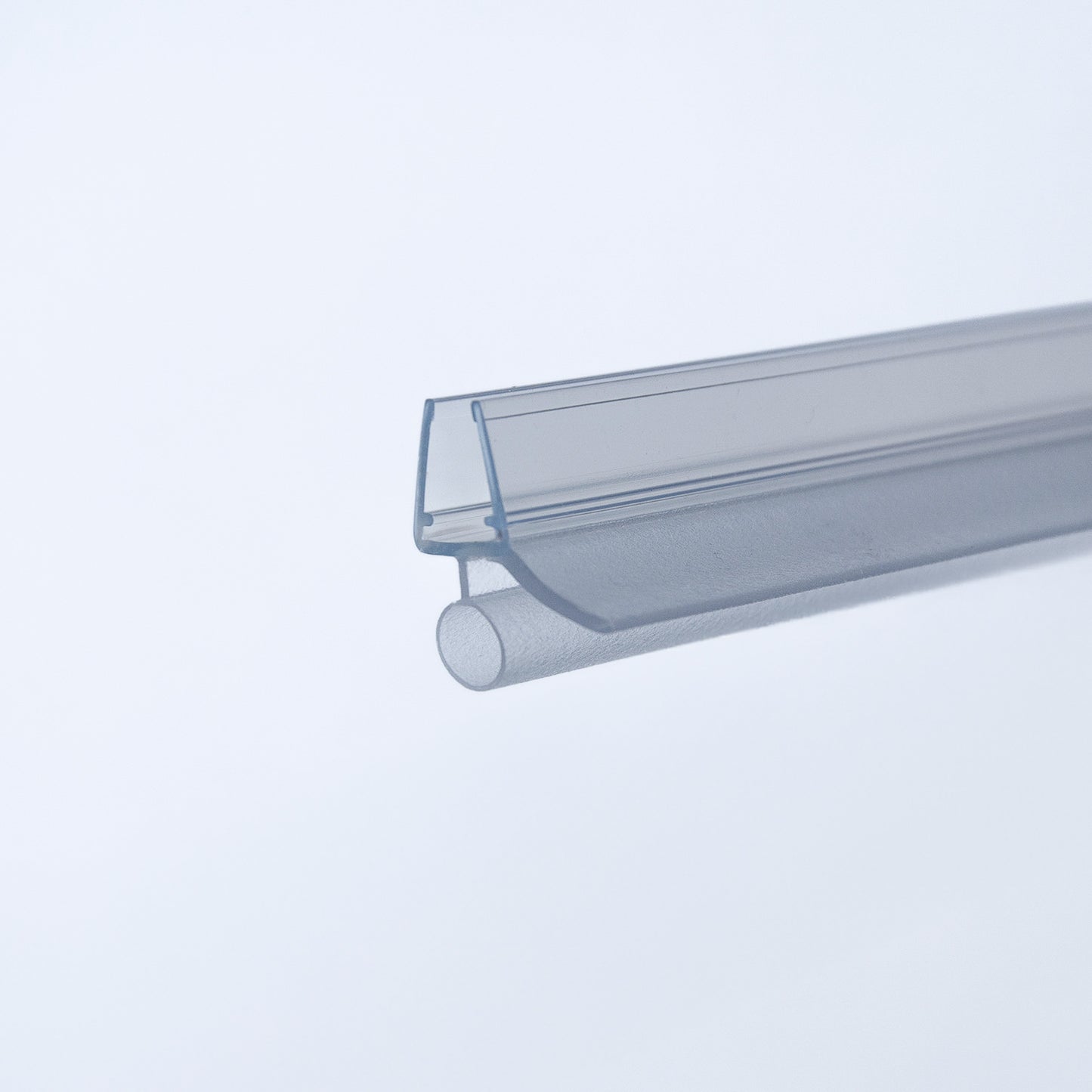 Duschtürprofil mit Wulst und Wasserabweiser, 6 - 8 mm