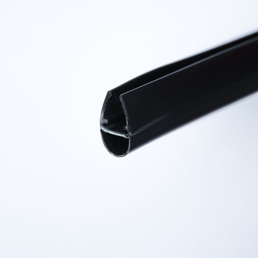 Duschtürdichtung mit Balg, 6 - 8 mm, schwarz