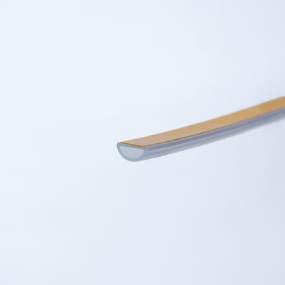 Silikon-Wulstdichtung, Transparent mit Klebeband - 8 mm für Spalt bis 6 mm