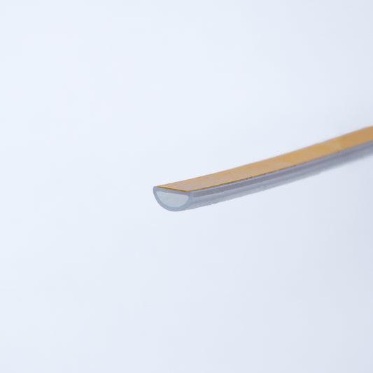 Silikon-Wulstdichtung, Transparent mit Klebeband - 8 mm für Spalt bis 6 mm