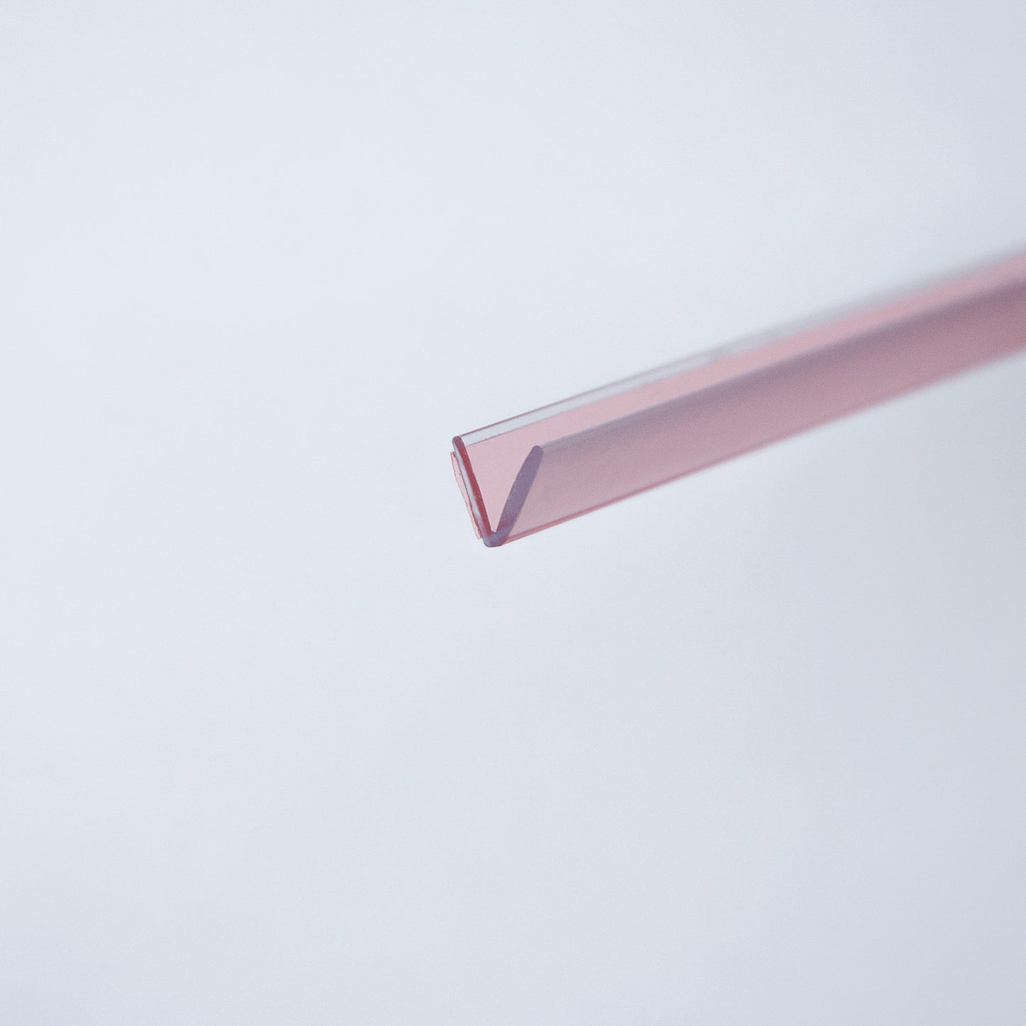 Vinyldichtung "V", transparent, 8 mm, mit Klebeband