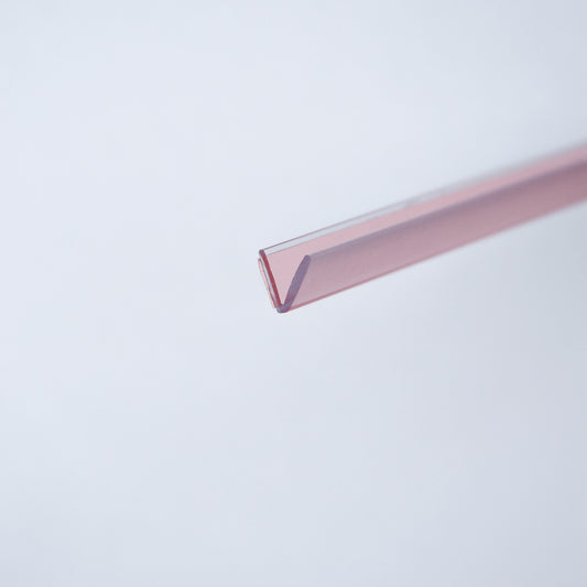 Vinyldichtung "V", transparent, 8 mm, mit Klebeband